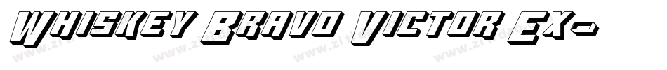 Whiskey Bravo Victor Ex字体转换